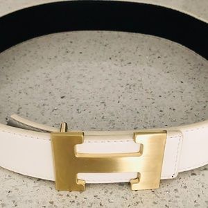 Hermes White Belt